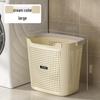 Large Portable Laundry Basket - Breathable, Plastic Storage Bin for Dirty Clothes In Bathroom or Dormitory