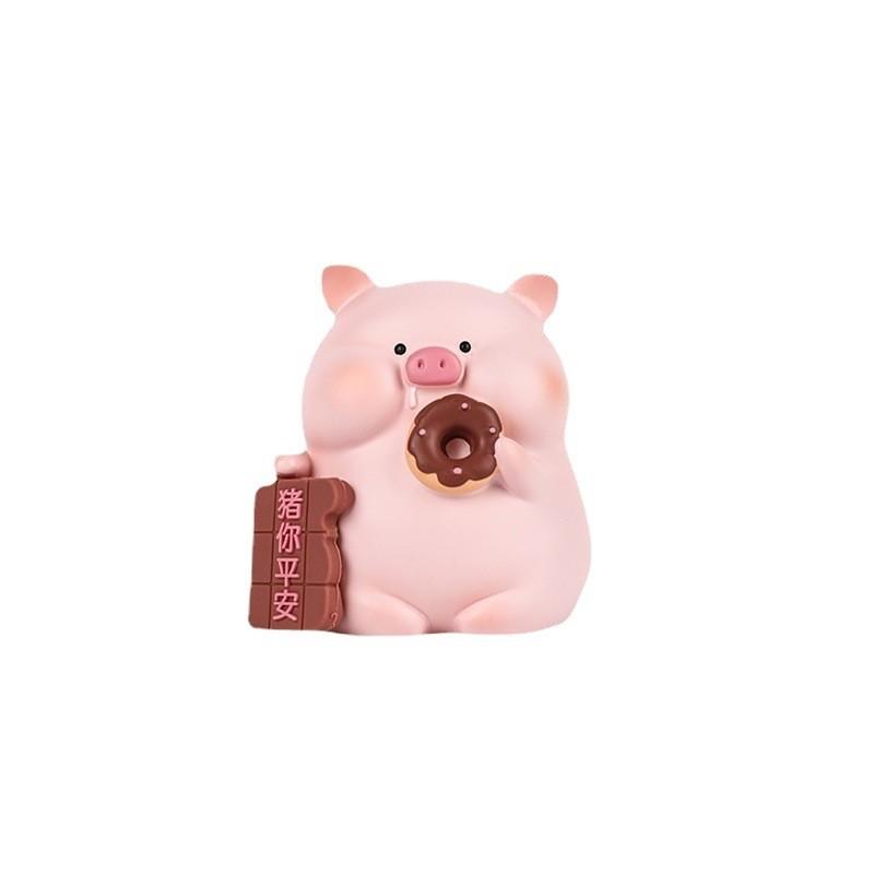 Pig Princess Car Dashboard Figurine Resin Cartoon Decor For Girls Car Interior Accessories