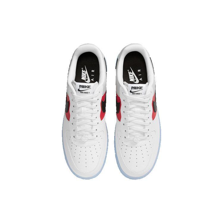 Nike Air Force 1 '07 LV8 EMB Men White Vast Grey University Red Black CT2295-110
