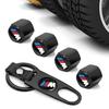 Mote Bil Dekkventilhetter med Bilmerke Nøkkelring Sett For BMW E53 E70 E71 E72 E83 X1 X2 X3 X4 X5 X6 X7 E84 F48 F49 F39