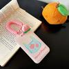 New Ins Wind Card Cover with  Rope Cute Fruit Print Campus Card Bus Subway Access Work Card Protective Cover Case Bag