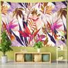 Oil Painting Parrot Southeast Asian Style Decor Tapestry Fashionable Tropical Plant Polyester Fabric Mandala Home Wall Hanging