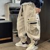 Pantaloni Cargo Casual Primavera Autunno per Ragazzi Bambini Grandi Pantaloni Lunghi Sportivi Streetwear Adolescenti Pantaloni Larghi