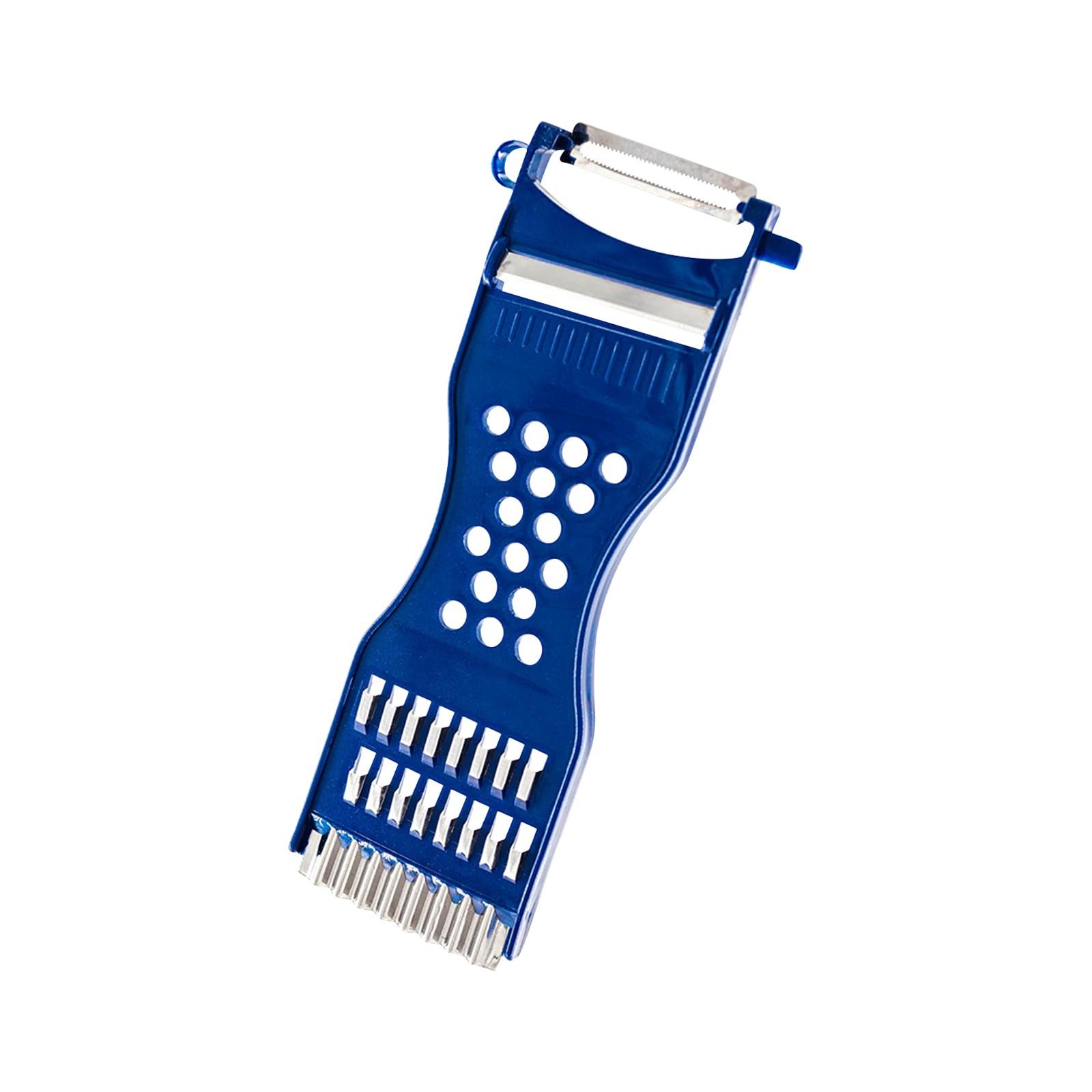 

Овощной Барбер, Легкая Чистка, Нарезка И Формирование, Многофункциональная Овощечистка 6-в-1, -защита, Острая, Терка, Можно Использовать Обеими Руками, Овощечистка для Спаржи One Size синий