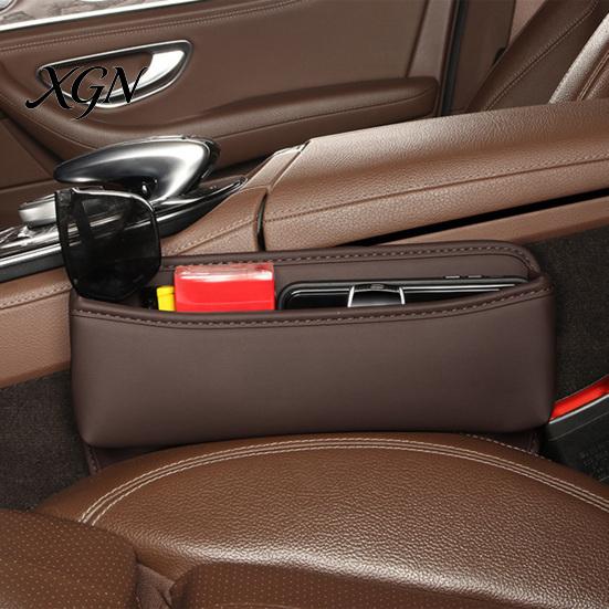 Automotive Interior Storage Box Car Seat Gap Organizer Box, Faux Leather Multifunction Console Pocket Crevice Side Pocket, Universal Wallet