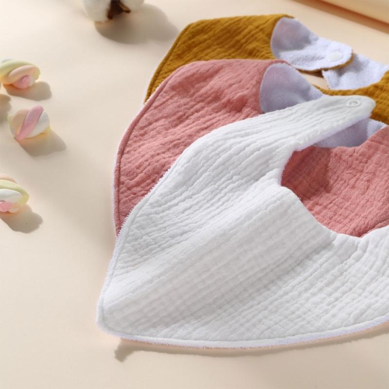 Absorbent & Waterproof Infant Bibs Stylish & Practical Bibs Cotton Burp Cloth Comfortable Perfect for Feeding & Teething