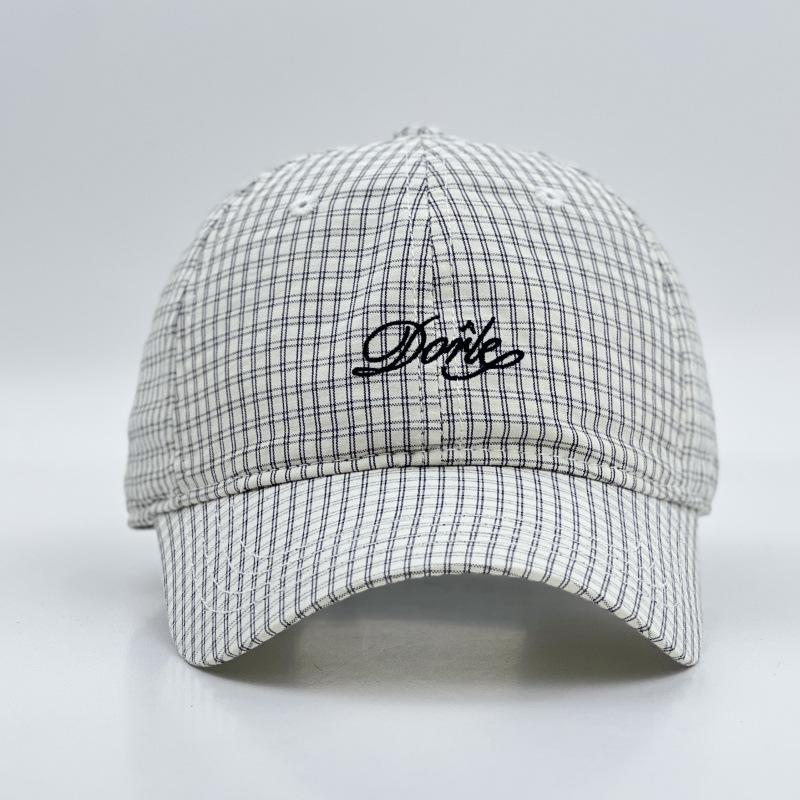 Early Houndstooth Letter Baseball Cap for Men and Women Fashioneasiest for Match Sunshade Ancient Face Cover Peaked Cap