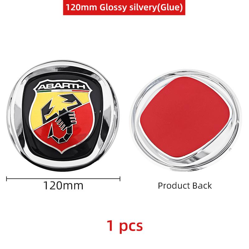3D ABS Car Hood Front Bonnet Grill Rear Trunk Emblem Logo Badge Sticker For FIAT 500 Abarth Ducato Panda Grande Punto Tipo Pulse