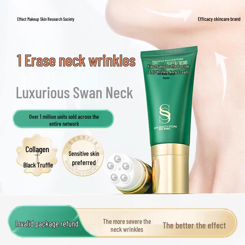 Black Truffle Anti-Wrinkle Neck Cream with Roller