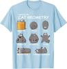 Basic Cat Geometry Back To School Graphic Design TShirt Funny Kitty Awesome Saying Tee Humor Kitten Lovers Novelty Gift Y2k Top