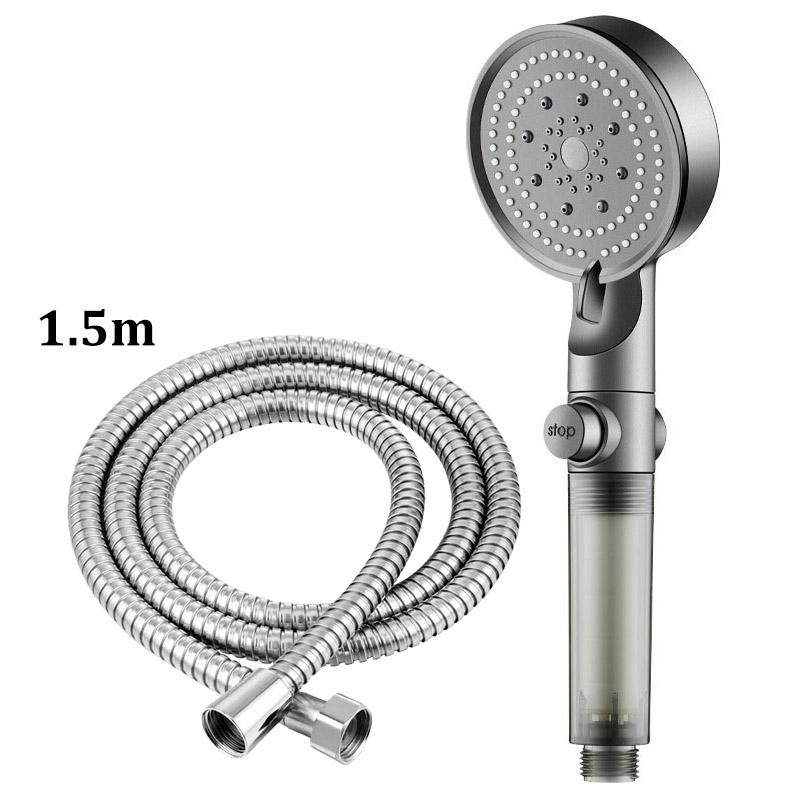 Five-speed High-pressure Shower Head PP Cotton Filter Home Bathroom Shower Bathroom Accessories Set