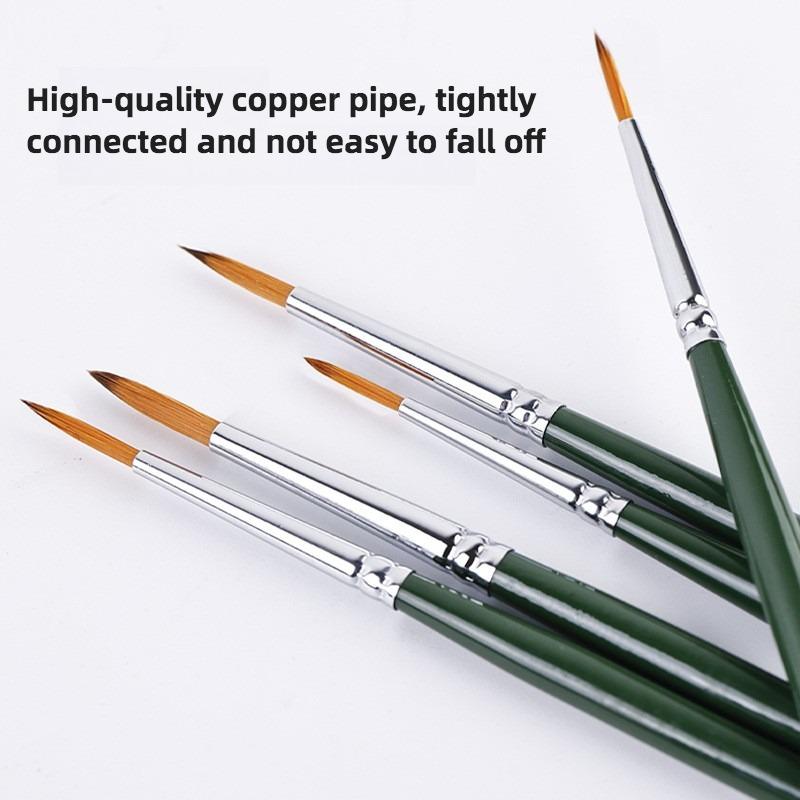 Set 5 Buc. Stilou cu Linie de Cârlig Nailon Ultra-fin Desenat de Mână Margine DIY Pictură Digitală în Ulei Acrilic Acuarelă Stilou Pensulă de Pictură cu Vârf