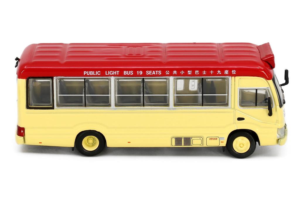 Tiny City Scale Toyota Coaster Minibus Red 1/76 No.183 (19 Seats) (Chai Wan)