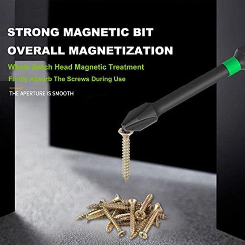AEE2-2026New Screwdriver Bit Set, 12Pcs S2 Driver Drilling Work Set, Strong Head Bits For Power Screwdriver Impact Drill
