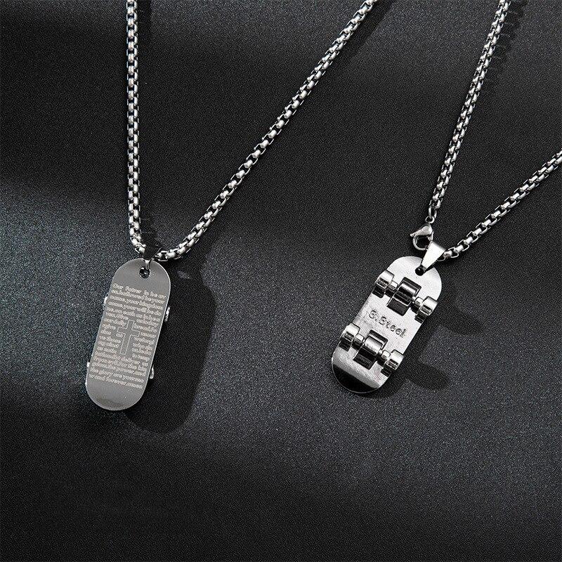 Vintage Grunge Long Saturn Necklace for Women and Man Angel Skull Sunflower Locket Necklace Fashion Jewelry Gifts for Boyfriend