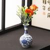 Antique Chinese Blue And White Porcelain Miniature Vases Flower Holder For Hydroponic Plant Shelf Display Container