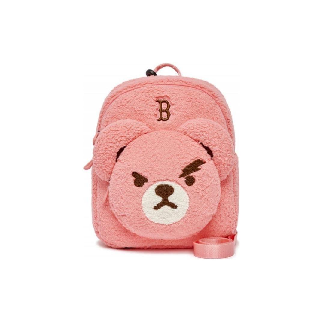 MLB Angry Bear Zipper Backpack Women Backpack Coral 7ABKC032643COL Coral
