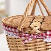 Oval Wicker Basket Compact Storage Hand-Woven Long-Lasting