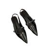 Pointed Sandals Women's 2025 Summer Versatile Skirt Flat-bottomed Korean Mary Jane Single Shoes Ins Trendy, Breathable and Lightweight