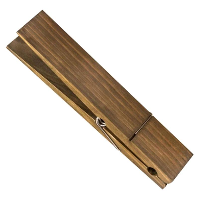 HHO-Funny Wooden Bathroom Towel Holder Accessories Giant Towel Clip 30CM Large Clothespin Towel Rack