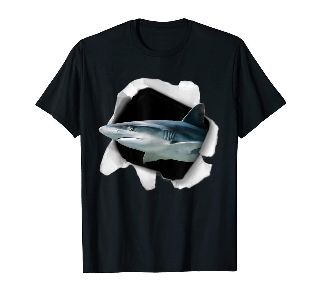 Funny Sea Shark Shark Funny Cute Goods Clothes Story Present Original Summer Creature T-shirt Men's T-shirt
