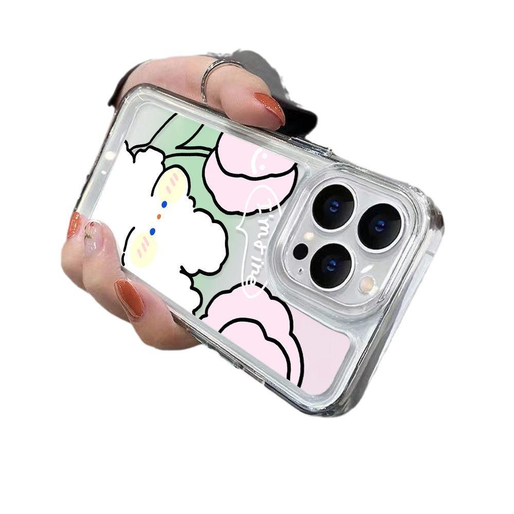 Glutinous Rice Rabbit Is Suitable for iPhone17 Mobile Phone Case Apple 16Pro/13 Simple 15ProMax All-inclusive Cute