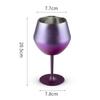 14oz Stainless Steel Double-layer Goblet Two-in-one Detachable Heat Cold Wine Glass Coffee Cup Kitchen Coffee Bar Accessories