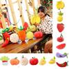 Cuddly Plush Fruits Vegetables Keychain Pendant Dolls Banana Orange Peach Eggplant Carrot