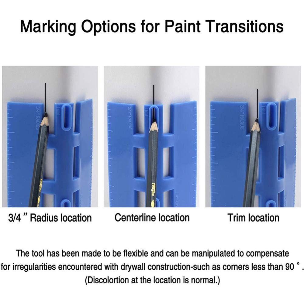 Baseboard Bull Nose Corner Marking Tool ABS Profile Scriber Corner Scriber  Woodworking Tool