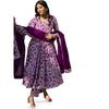 Ensemble Kurta Anarkali en Mousseline à Manches Longues pour Femme Tee Projekt avec Dupatta Ensemble Costume Élégant et Stylé