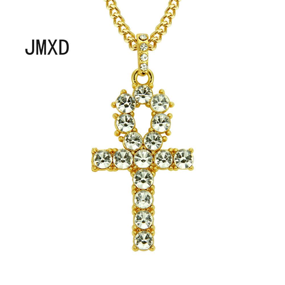 

Мужское ожерелье Chaopai в стиле хип-хоп с крестом и египетским ключом