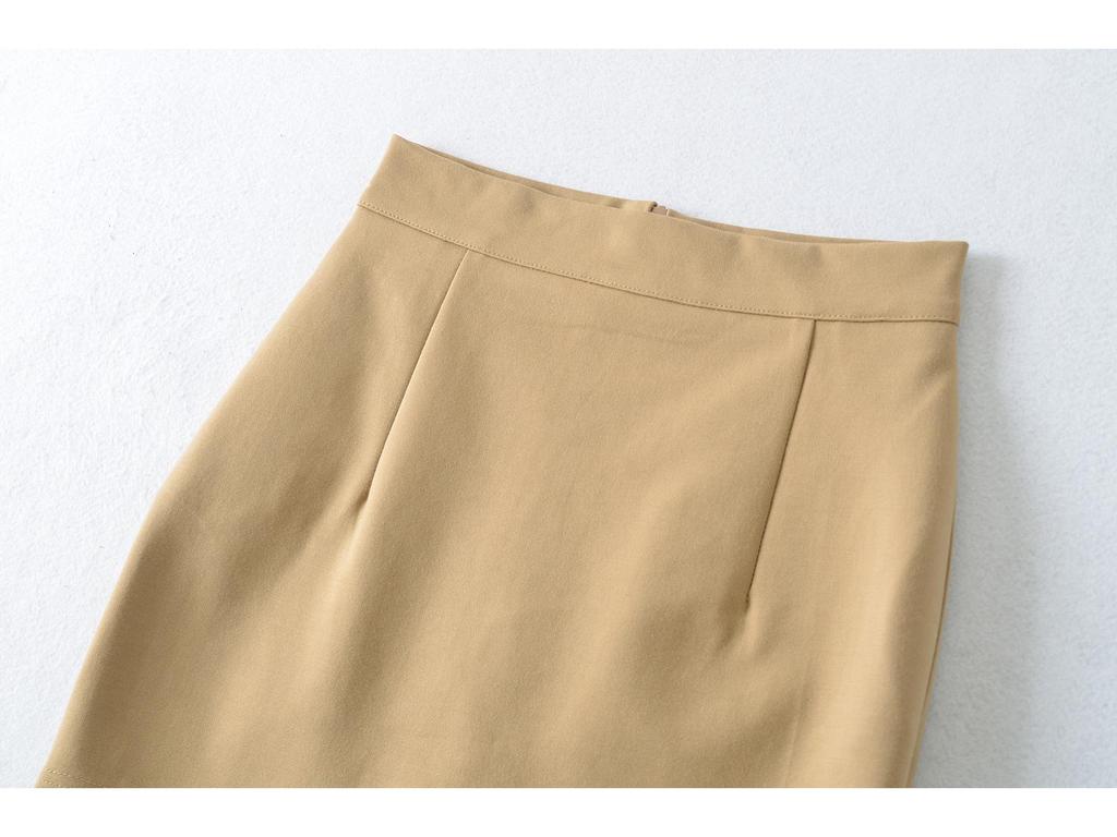 Elegant Women's High-Waisted Hip-Hugging Skirt - Slim-Fit, Anti-Exposure, Versatile Style