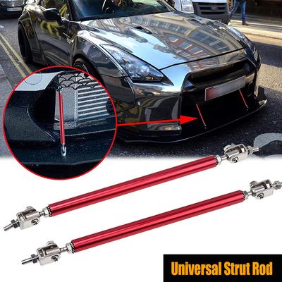 2 ADET Evrensel Ön Tampon Dudak Ayırıcı Spoiler Destek Çubuğu Bağlantı Destek Çubuğu Toyota Camry Corolla Hilux 86 Araba İçin