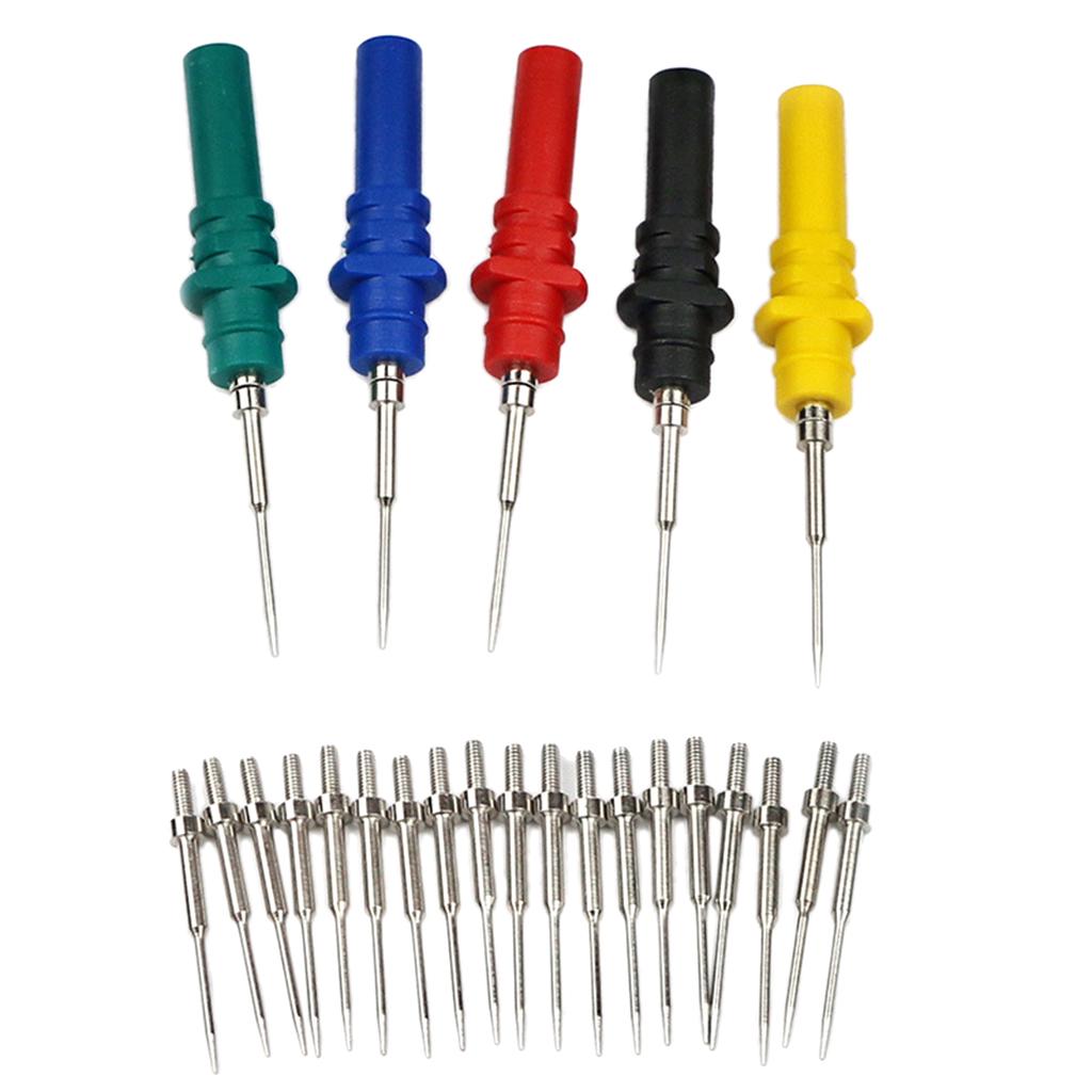 5PCS HT307A Automotive Probe Set Replacement Banana Plug Recoverable Test Repair Tools for Circuit Boards Durable