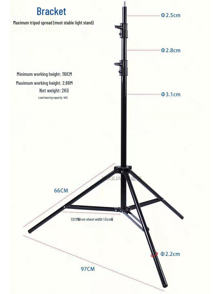 LED Studio 300W Constant Fill Light for Photography & Live Streaming