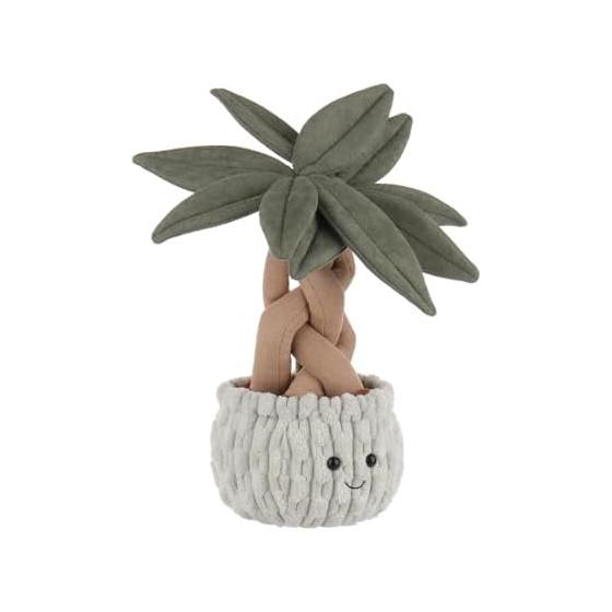 Apricot Lamb Money Tree Potted Plush Toy, Soft & Cute Fluffy Money Tree Potted Stuffed Animal, 28cm
