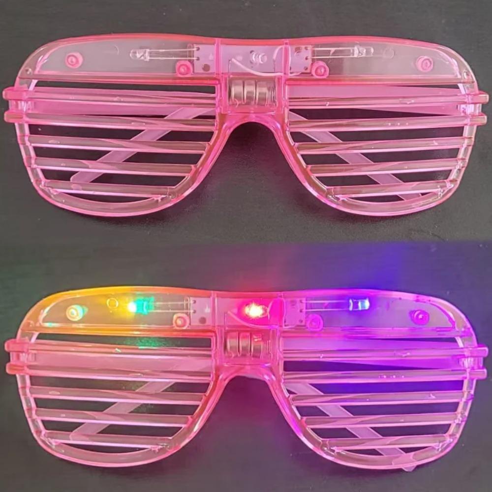 10/20/30PCS 3 Modes LED Glasses Glow In The Dark Party Neon Luminous Glasses Birthday Wedding LED Party Supplies