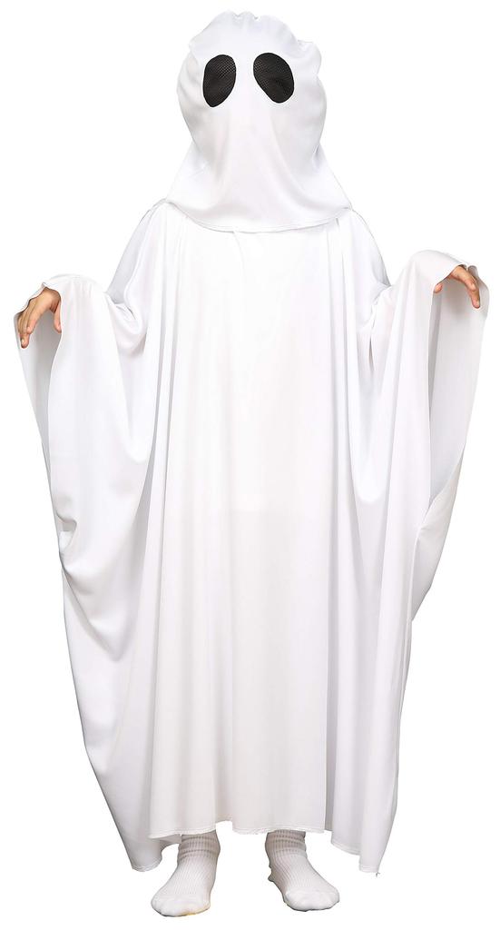 Clearstone Cosplay Halloween Ghost Poncho for White Kids,