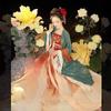 Hanfu Donna Nuovo Dinastia Tang Primavera Autunno Estate Gonna Ricamata Camicia a Manica Larga Abito Antico