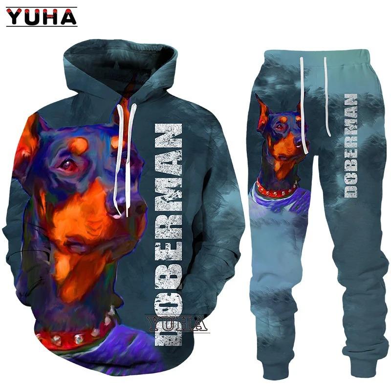 Dog 3D Printed Unisex Hoodies Cute Hoodie German Shepherd Hoodie Tops Casual Sweatshirt Pop Mens Womens Two Suit