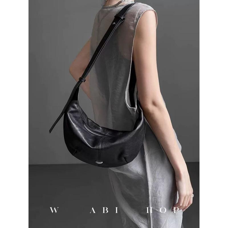 

Нишевый дизайн минималистичная мягкая кожа сумка-пельмень ленивый стиль сумка-круассан для通勤 сумка через плечо сумка-мессенджер тренд универсальный