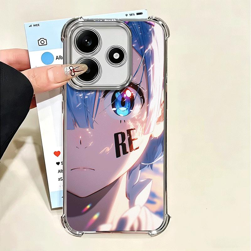 

R-Rem Re Zero Anime Soft Phone Case For Xiaomi Poco X7 X8 Pro Max X6 X5 X3 F8 Ultra F7 M8 M7 M5S Redmi 15C 15A 15 14C 13C 12C 13 Xiaomi Poco X7