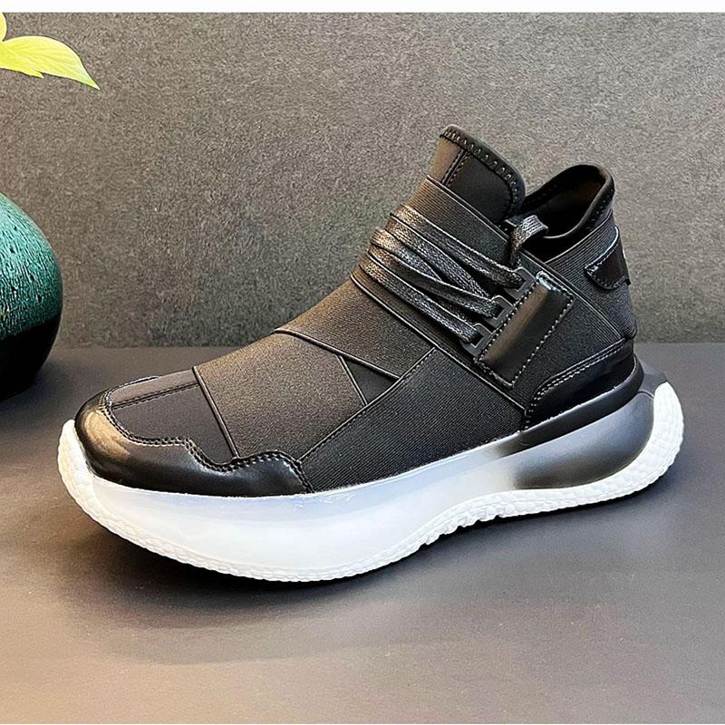 Fashion Luxury Fashion Mix Colors Patchwork  Walking Sneakers For Men Thick Bottom Casual Platform Shoes Flats Loafers Zapatos Hombre