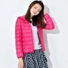 Autumn and winter new hooded slim short light down jacket women's jacket large size jacket women's hooded