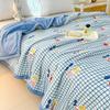 New Washed Cotton Summer Quilt Air Conditioning Core Printed Small Fresh Quilt Fresh Breathable Quilted Duvet Bedding