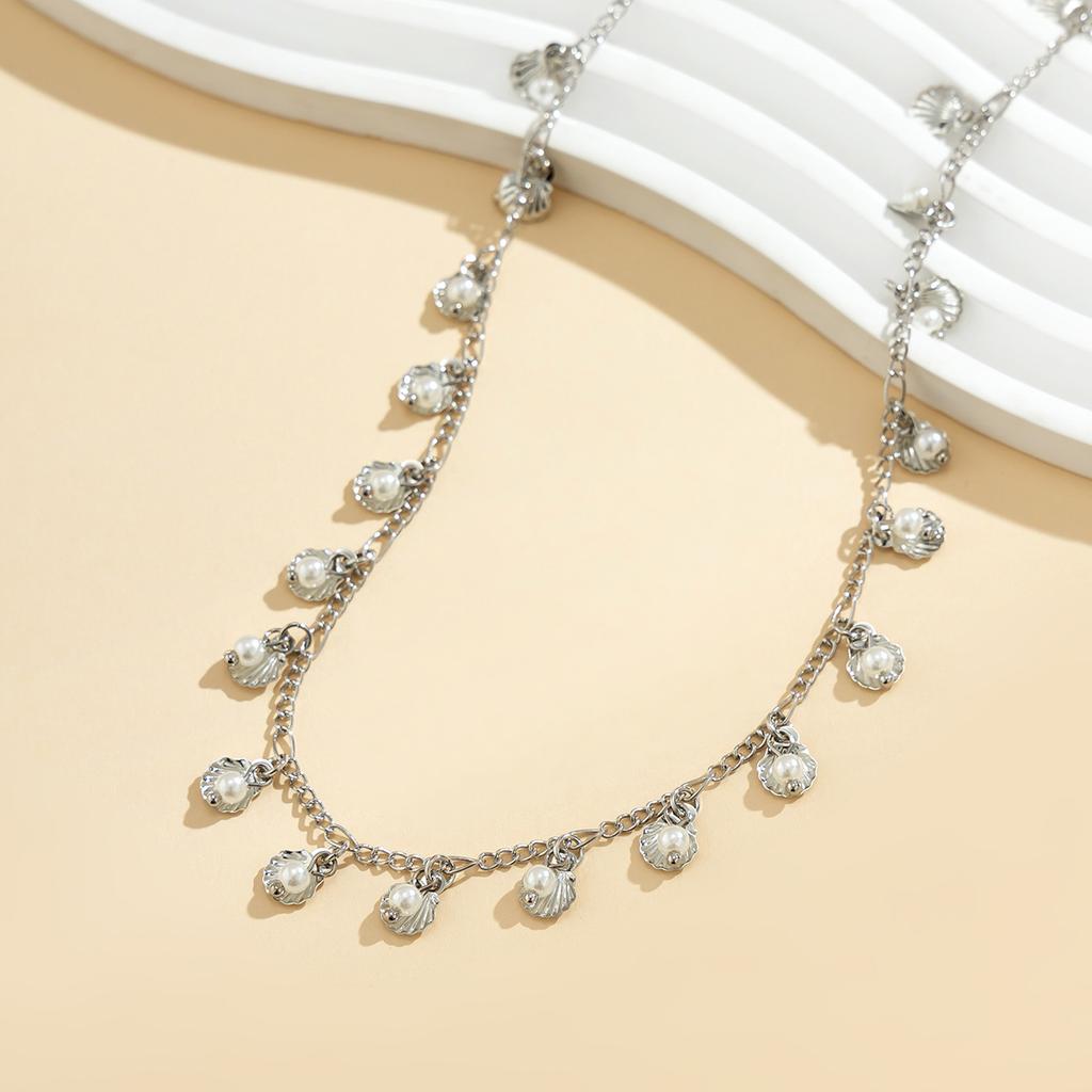 Summer Beach Scallop Shell Pearl Waist Chain Waist Chain Sexy Metal Chain Body Chain