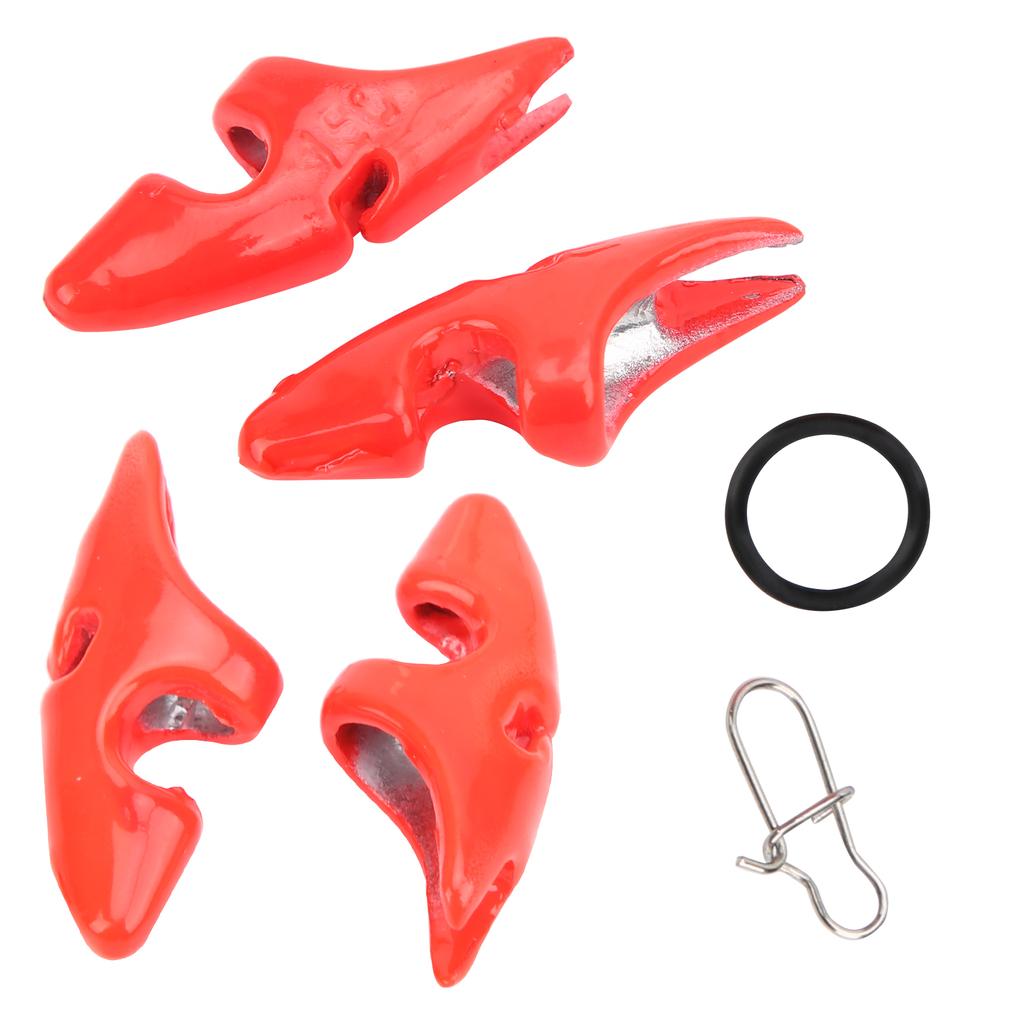 2 Bag Shrimp Lure Chin Cover Drop Weights Bait Sinker with Buckle Fishing Accessory