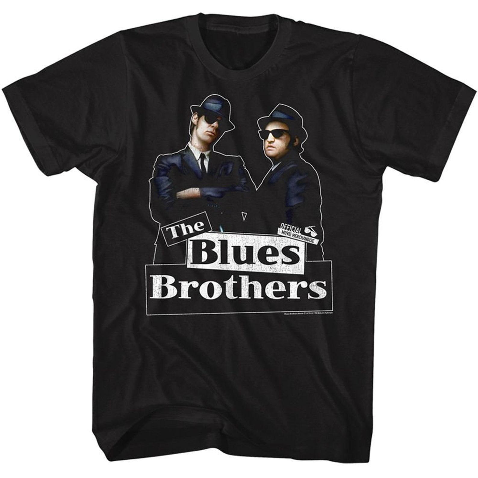 The Blues Brothers New Blue Black Adult T-Shirt M