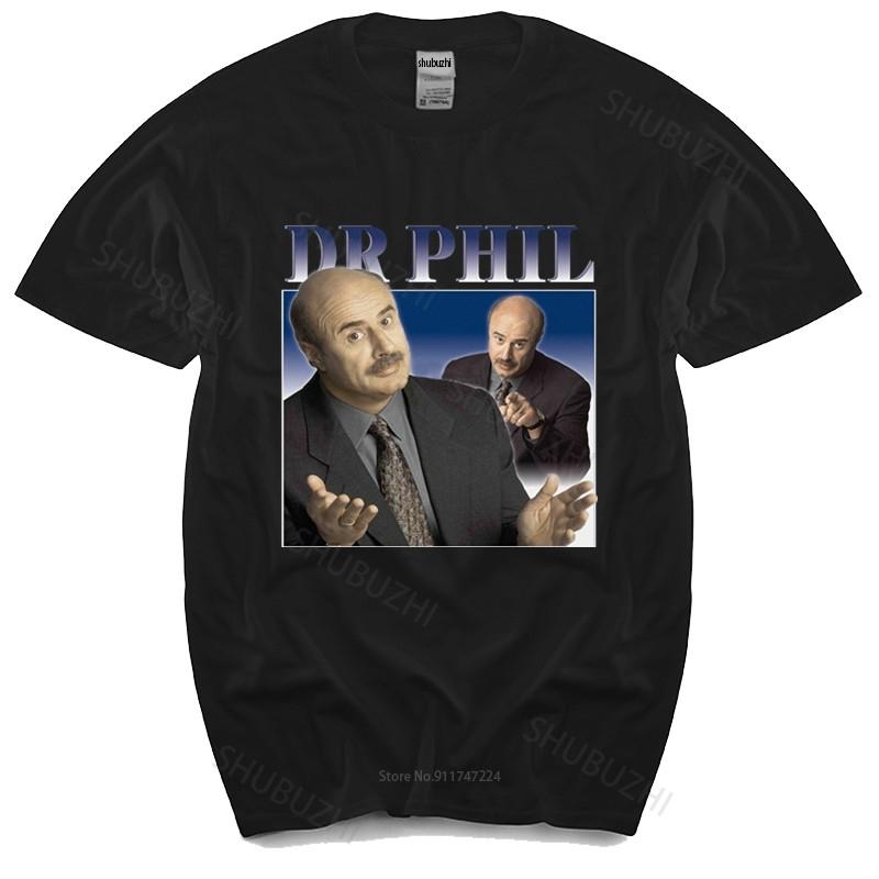 new fashion tshirt men crew neck tees Men T shirt VINTAGE Dr Phil Tee Black Women tshirt many color tops fashion unisex tees