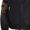 Armani Exchange FW23 Dragon Patch Letter Logo Embroidered Long Sleeve Baseball Jacket Men Jackets Black 3DZB10-ZNUBZ-1200